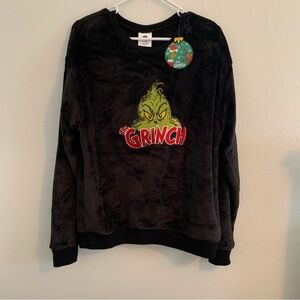 The Grinch Black Fleece Pullover Sweatshirt